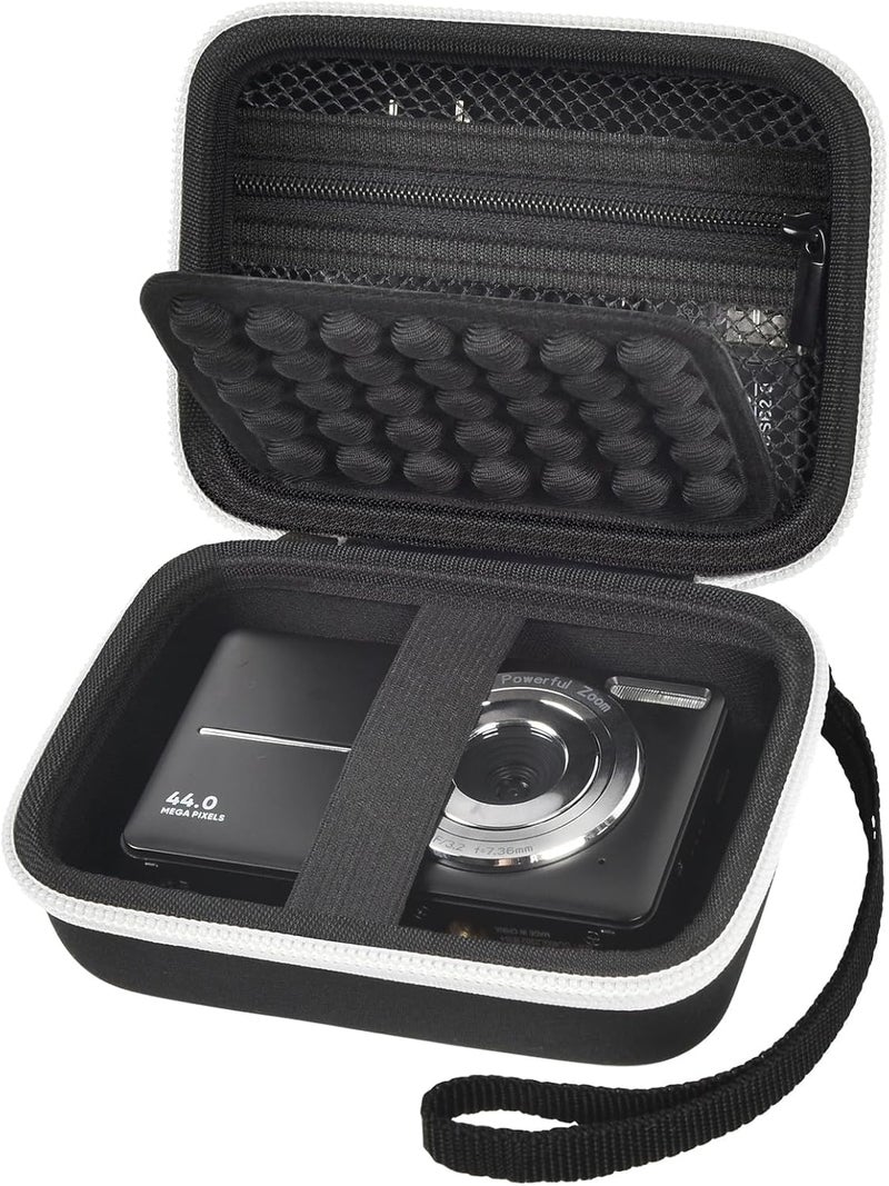Grapsa Digital Camera Case for CAMKORY/for Kodak Pixpro/for VAHOIALD/for Sony DSCW800 830/ for Canon PowerShot 180 190. Vlogging Cameras Storage Holder for Accessories (Box Only)-Black - Image 1